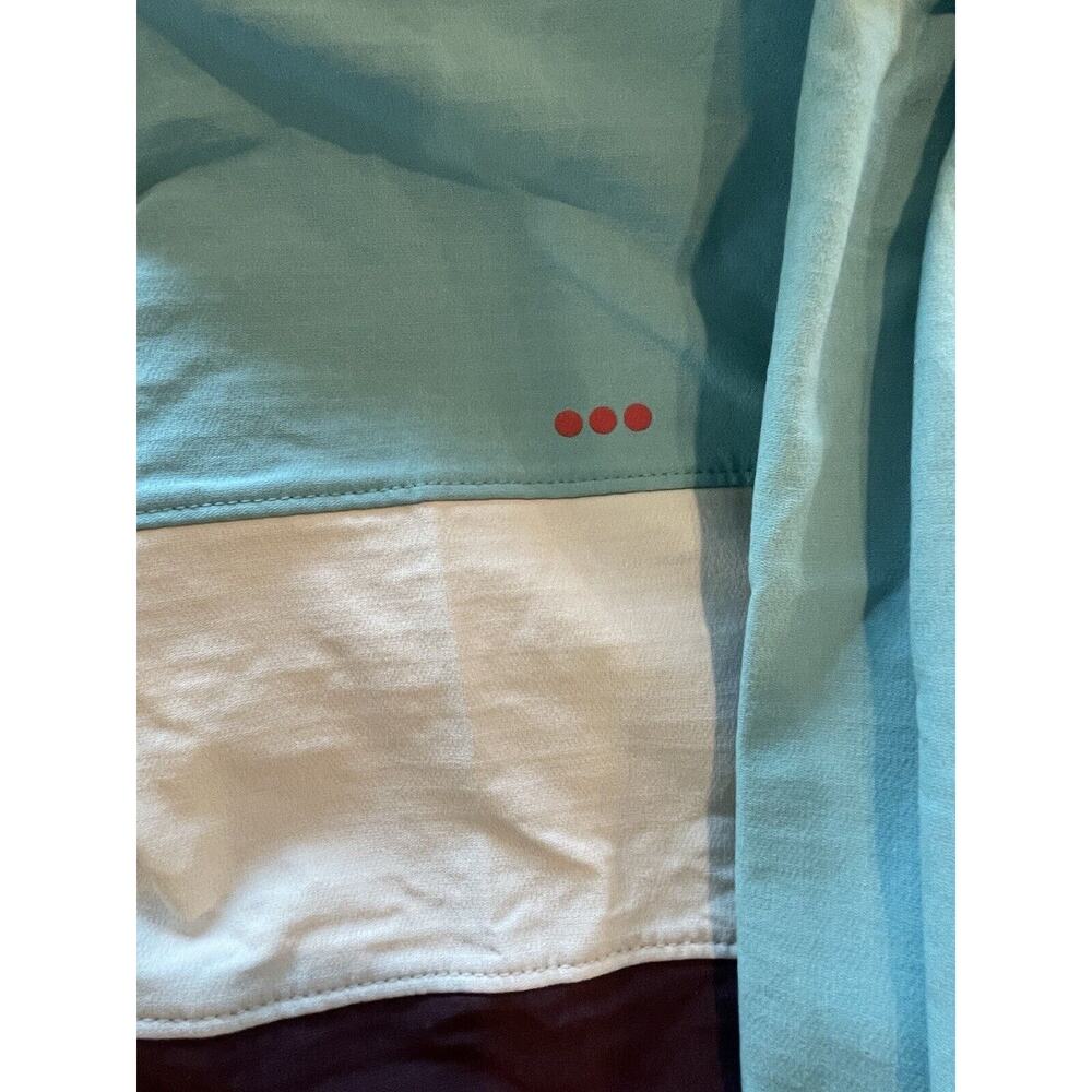 Saucony‎ Jacket Women’s Medium Colorblock Teal Gray White Lightweight - Picture 8 of 9